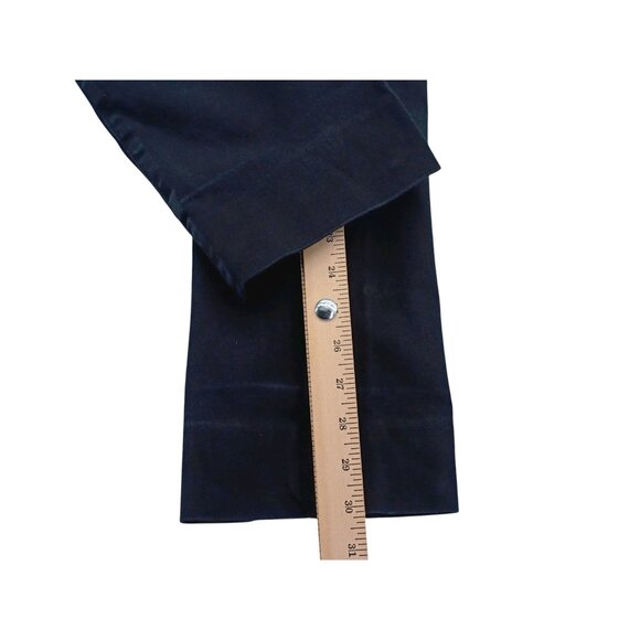 MMLaFleur Pants Womens 16 Black Slim Straight Leg Stretch Back Pockets Office - Picture 8 of 8